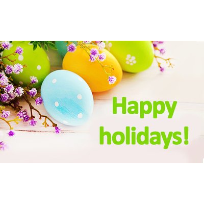 Sincerely congratulate you on the Bright holiday of Easter 